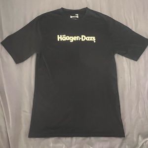 Haagen-Dazs ice cream double sided print t-shirt
